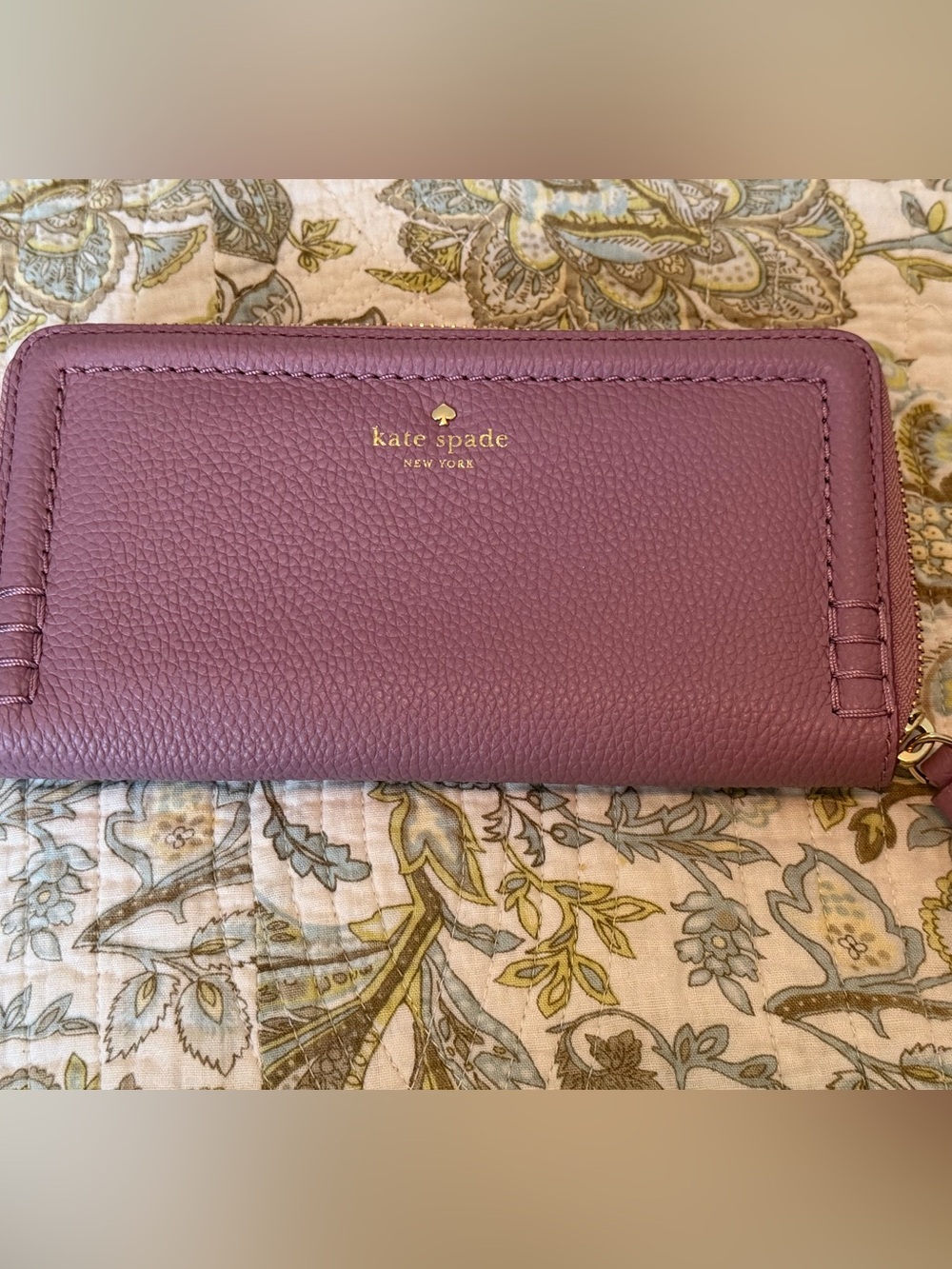 NWOT Kate Spade zip around wallet lilac